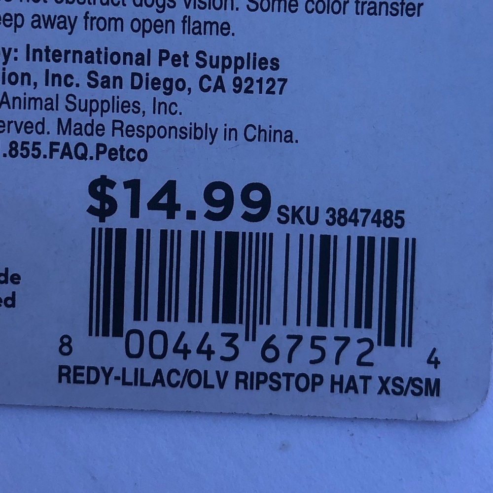 NWT Reddy dog hat XS/S - Picture 5 of 6